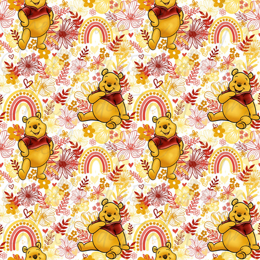 Boho Bear Seamless Digital Download