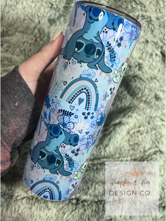 Boho stitch tumbler